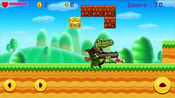 Angry Croco Jungle Adventure capture d'écran 1
