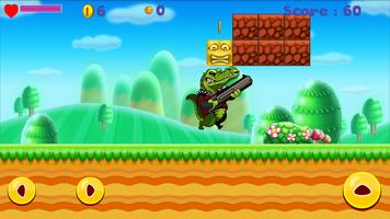 Angry Croco Jungle Adventure capture d'écran 2