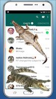 Wild Crocodile Attack in phone screen scary joke 截圖 1