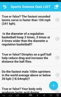 Sports Science Quiz capture d'écran 1