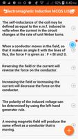 Electromagnetic Induction MCQs screenshot 1