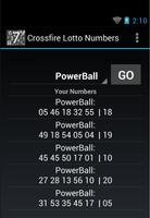 Crossfire Lotto Numbers पोस्टर