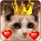 Princess crown love icon theme icône