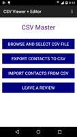 CSV Viewer : Import Contacts Affiche