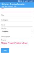 Go Smart Training Recorder скриншот 1