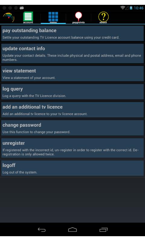 photo Tv Licence Payment Card Balance sabc tv licence manager for android