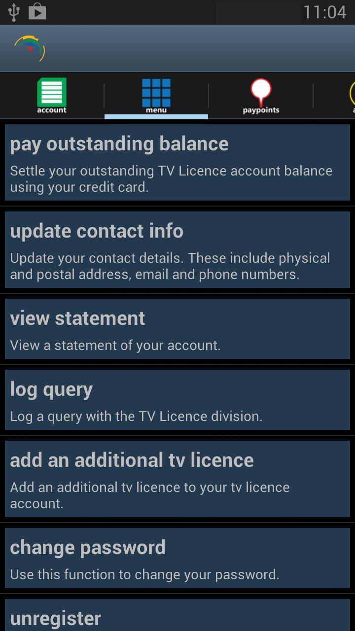 pics Tv Licence Payment Card Balance sabc tv licence manager for android