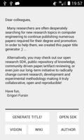 Research paper title generator poster