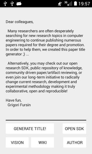 Research paper title generator APK for Android Download