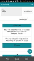 Lista de Precios Juniper capture d'écran 1