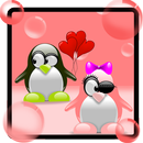 Cute theme pink penguin lock APK