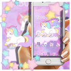 Cute Unicorn Star Zeichen