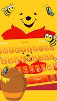 Cute Yellow Pooh Bear Keyboard Theme poster