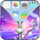 Cute Angel Zipper Lock Screen APK