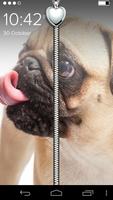 Sweet Pug Puppy Zip Lock الملصق