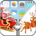 Santa Claus Zipper Lock Screen