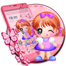 Cute Baby Girl Theme APK