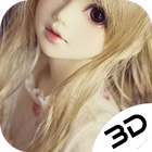 Cute Barbie Doll Depth Live Wallpaper ícone