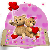 Cute Couple Teddy 3D icon
