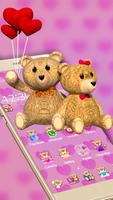 برنامه‌نما Cute Couple Teddy 3D عکس از صفحه