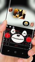 Cute Black bear keyboard syot layar 2