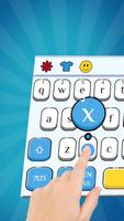Cute Blue Cat Keyboard Theme Screenshot 1