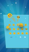 Cute Blue Cat Keyboard Theme Screenshot 2