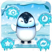 3D Cute Ice Penguin Launcher biểu tượng