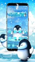 3D Cute Ice Penguin Launcher پوسٹر