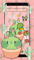 Motyw Cute Cactus Anime plakat