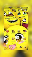 有趣的微笑emoji可愛主題 海報