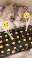 Beautiful Sleeping Cats Keyboard Theme اسکرین شاٹ 2