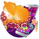 Dreamy Cute Cat 3D Theme icône