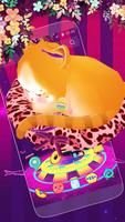 Dreamy Cute Cat 3D Theme Plakat