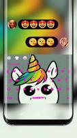 Cute unicorn Keyboard 포스터