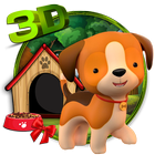 3D cute dog icon