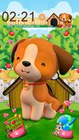 3D cute dog poster