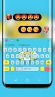 Cute Egg yolk Keyboard Affiche