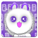 Blue Cute Fluffy Cat Keyboard APK