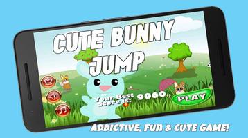 Cute Bunny Jump ポスター