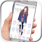 Cute Girl Launcher ikona