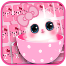 Pink Cute Kitty Keyboard APK