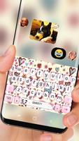 Cute Pink Love Heart Keyboard Princess Beauty スクリーンショット 2