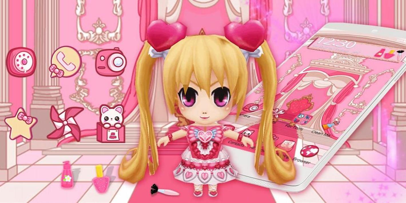 3D Cute Kawai Girl APK pour Android Télécharger
