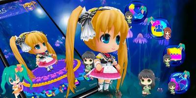 3 Schermata 3D  cute Kawaii Cibi Gril Theme