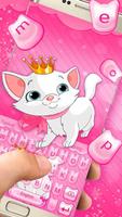 Cute Princess Kitty Keyboard Poster