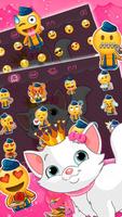 Cute Princess Kitty Keyboard captura de pantalla 2