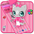 Kitty Love Cute Theme icône