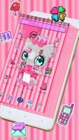 Kitty Love Cute Theme syot layar 1