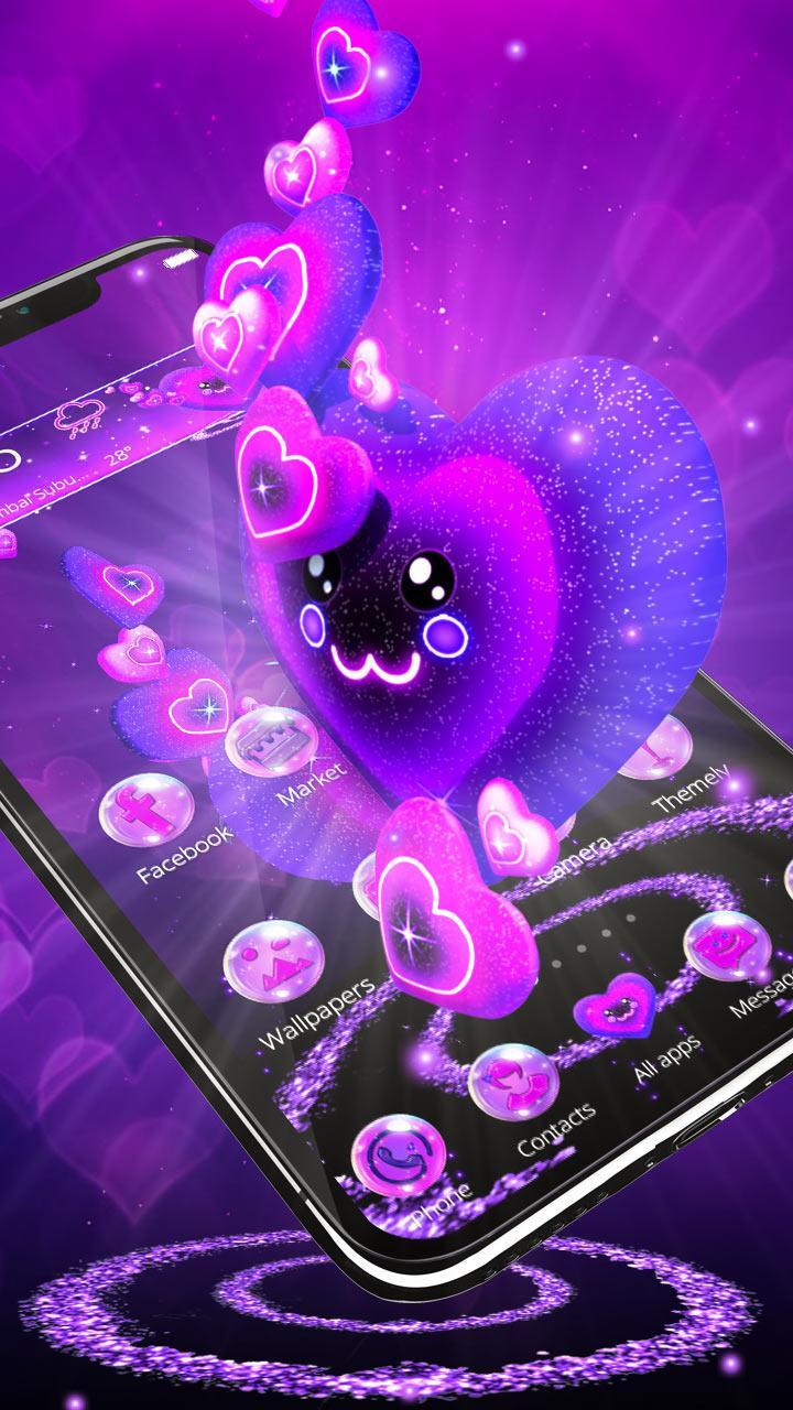Tải xuống APK 3D dễ thương Love Heart Theme cho Android